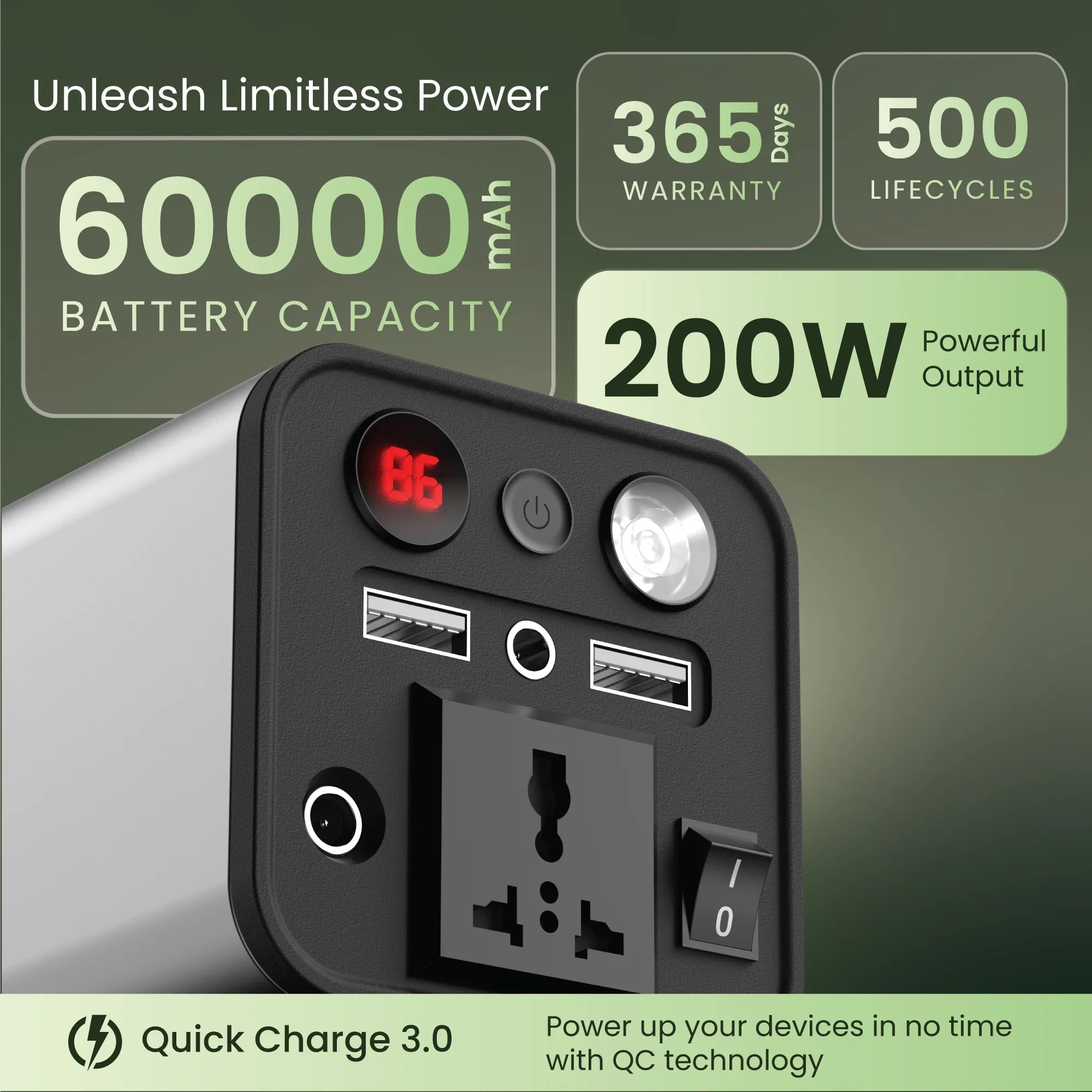 High-capacity desktop charging station with multiple USB outputs – Ambrane India